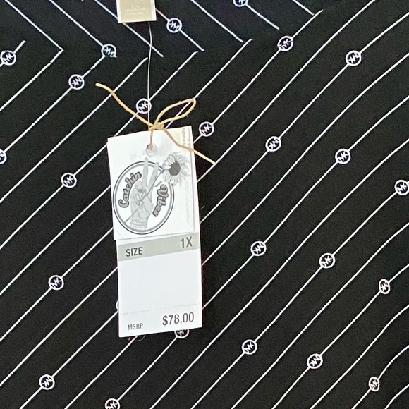 Michael Kors~ Plus Poshers~ MK~ Side Tie Top - Picture 5 of 5